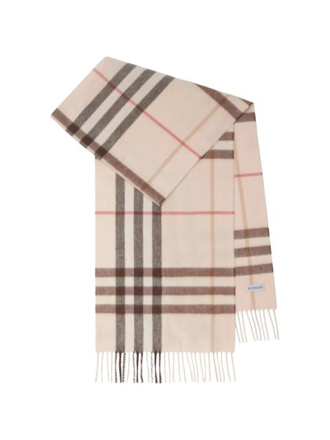 Burberry checked cashmere scarf