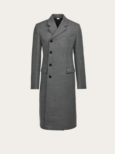 FERRAGAMO DOUBLE BREASTED HOUNDSTOOTH COAT