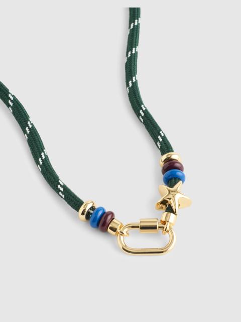 Madewell Carabiner Paracord Charm Necklace