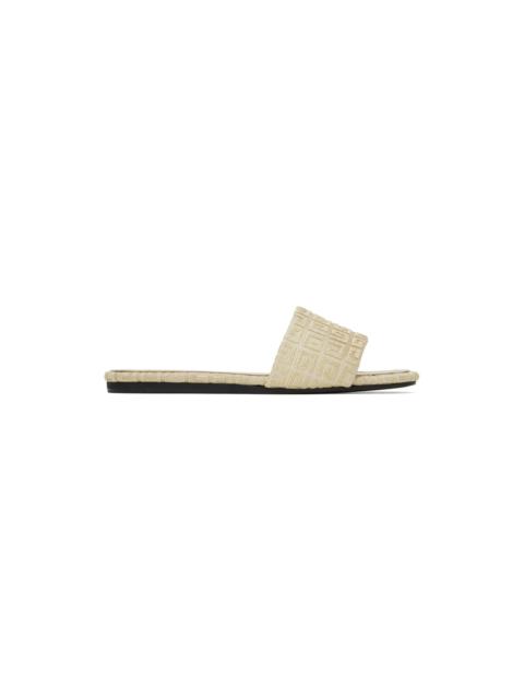Beige & Gold 4G Sandals
