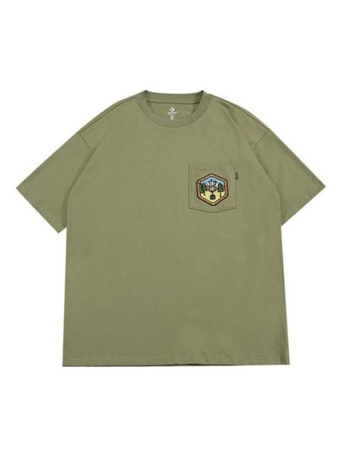 Converse Pocket Logo T-Shirt 'Army Green' 10025881-A02