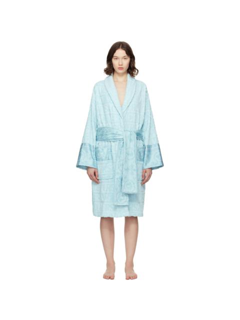 VERSACE Blue 'I Heart Baroque' Bathrobe