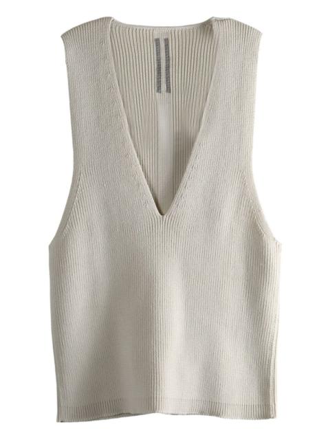 Rick Owens V-neck ribbed top