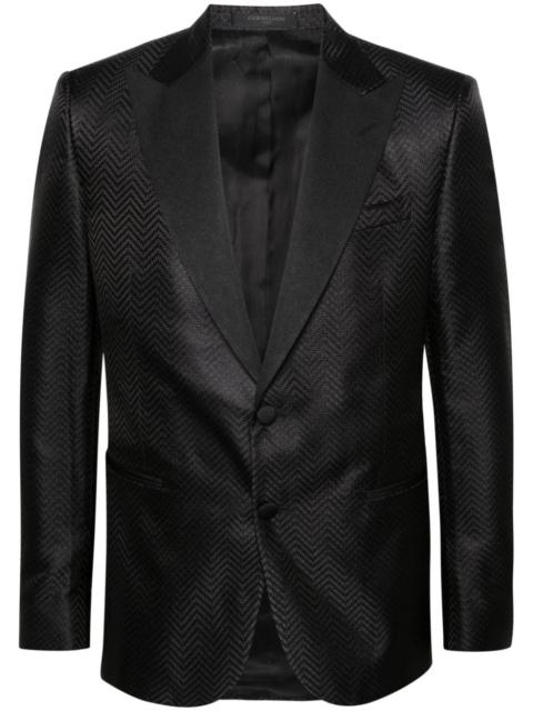 CORNELIANI single-breasted silk blazer