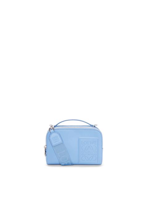 Loewe Mini Satin Calfskin Crossbody Camera Bag in Blue for Men