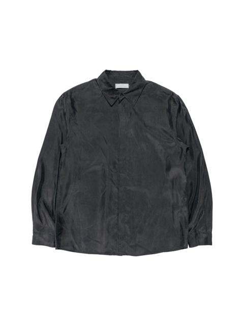 AMOMENTO Cupro Shirt Charcoal