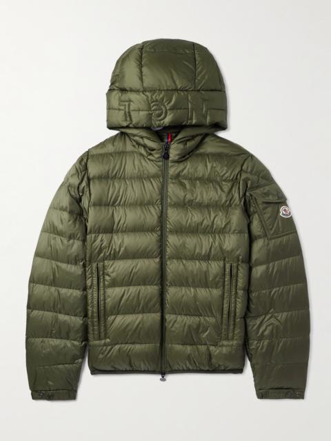 Moncler Najan Logo-Appliquéd Quilted Shell Hooded Down Jacket