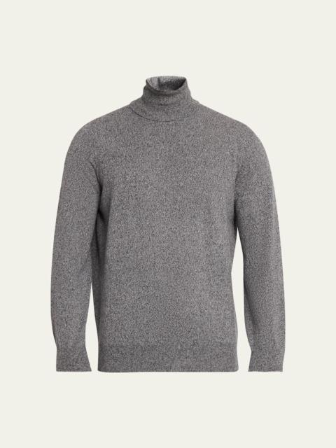 Brunello Cucinelli Men's Cashmere Melange Turtleneck Sweater