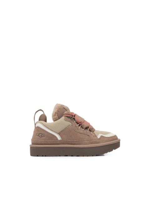 UGG Lowmel suede-panelled chunky low-top sneakers