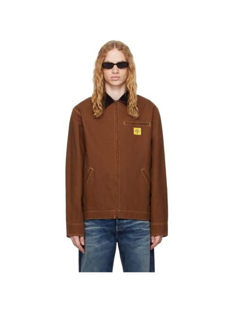 ICECREAM Brown Canvas Lined Work Jacket