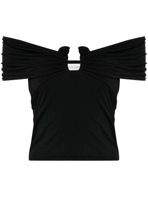 MAGDA BUTRYM off-shoulder cropped blouse