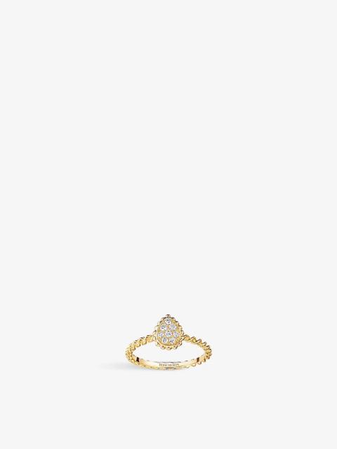 Serpent Bohème 18ct yellow-gold and diamond ring