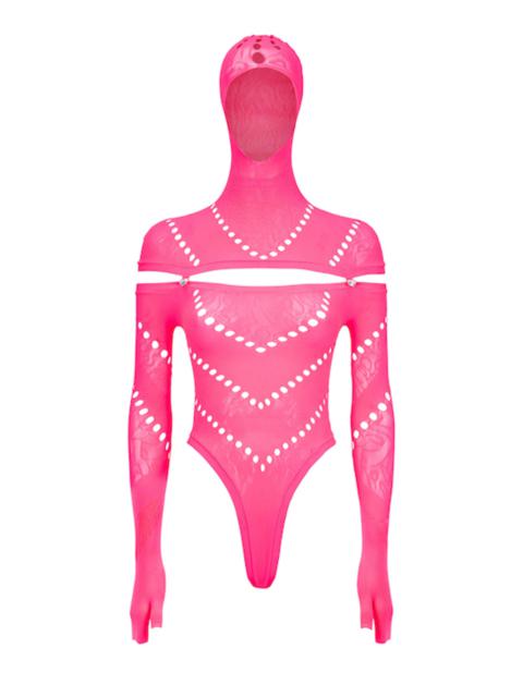 POSTER GIRL PEARL BODYSUIT SHOCKING PINK