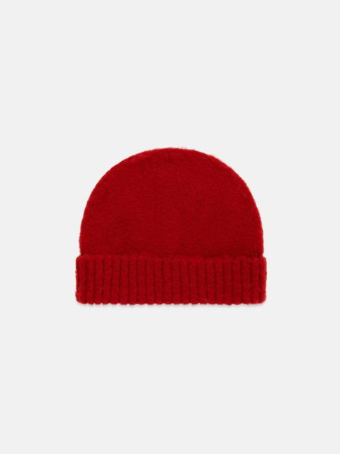 J. PRESS MADE-IN-SCOTLAND RED SHAGGY DOG BEANIE