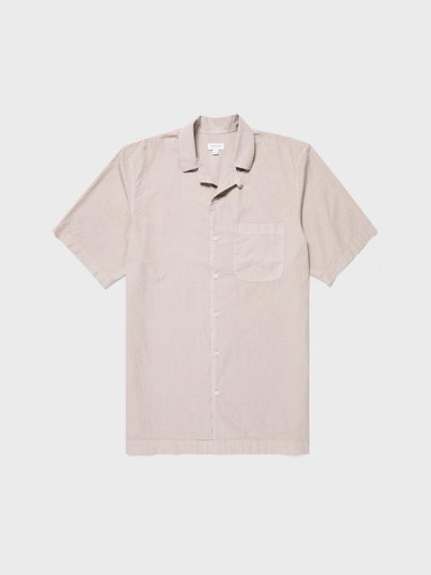 Sunspel Seersucker Camp Collar Shirt