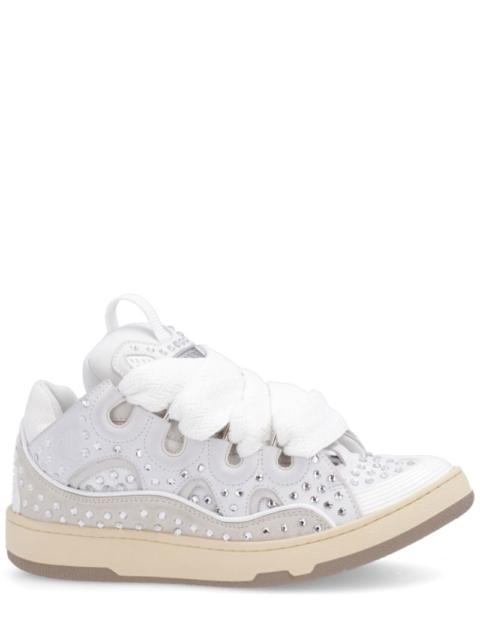 Lanvin Curb embellished leather sneakers