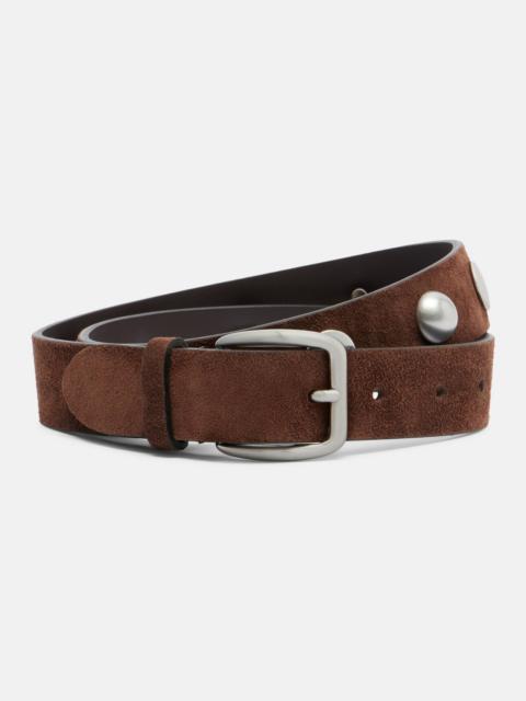 NOUR HAMMOUR Studded suede belt