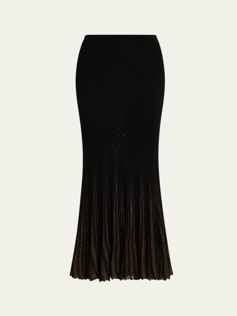 ULLA JOHNSON Adriel Pleated Ruffle Long-Sleeve Button-Down Top