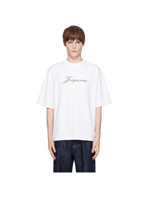 JACQUEMUS White 'The Jacquemus' T-shirt