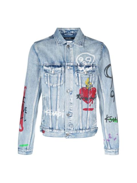 X Juice Wrld 999 denim jacket