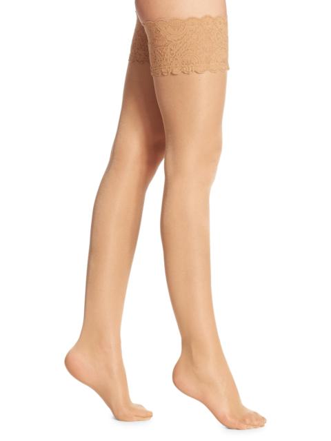 Wolford Women's Satin Touch 20 Denier Evening Thigh Highs - Gobi