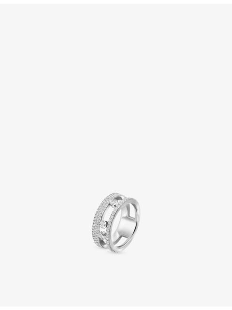 MESSIKA Move Romane Pave 18ct Gold And 0.68ct Diamond Ring