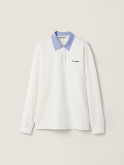 Miu Miu Cotton piqué polo shirt
