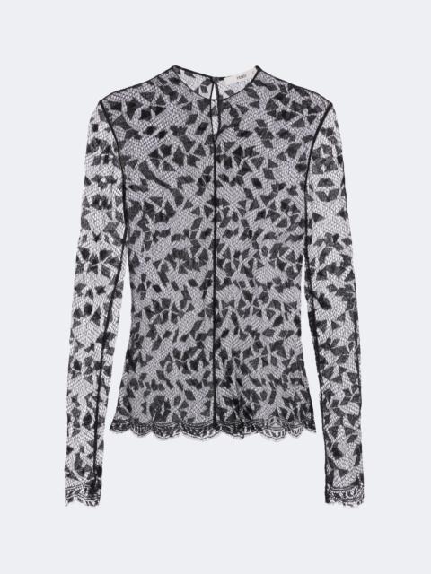 FENDI Sheer lace top