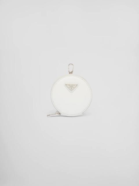 Prada Brushed leather round mini-pouch
