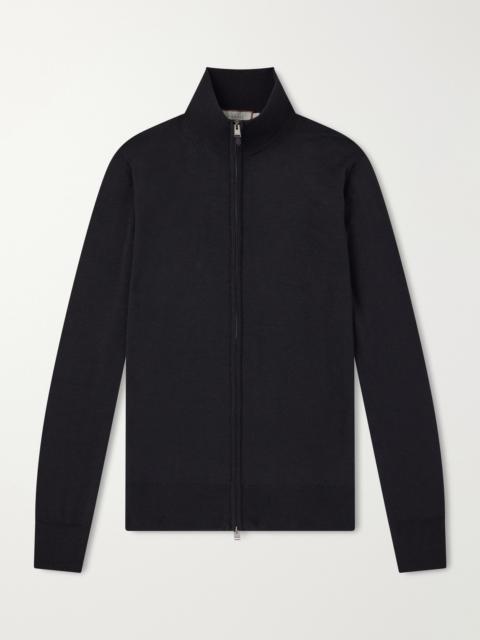 Canali Wool Zip-Up Sweater