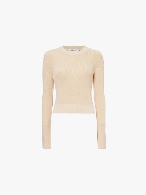 AYA MUSE Long-sleeved ribbed cotton-blend jumper