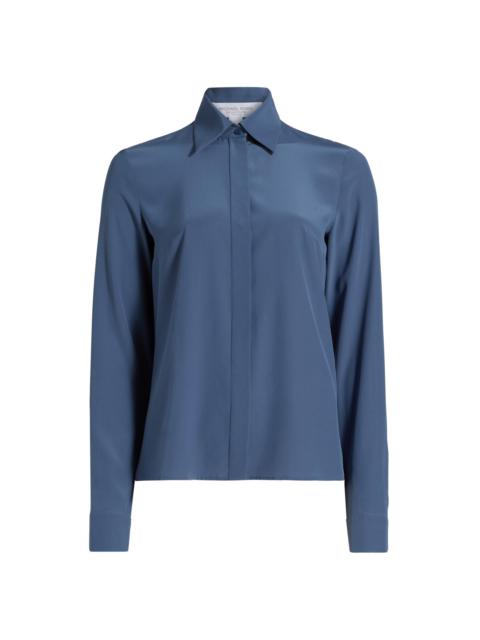 MICHAEL KORS COLLECTION Women's Hansen Button-Front Shirt - Steel