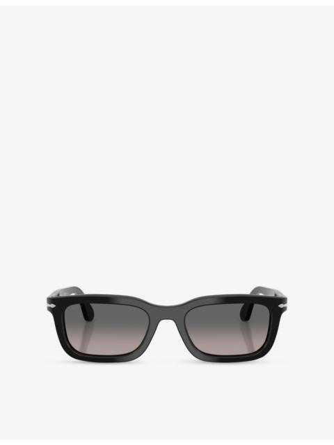 Persol PO3396S Rectangle-Frame Acetate Sunglasses