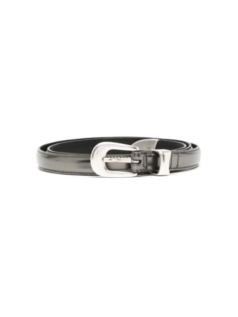 Our Legacy metallic-effect leather belt