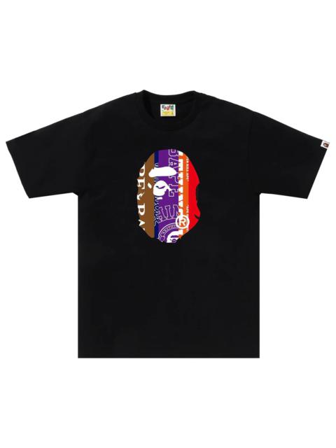 BAPE Fans Scarf Ape Head Tee 'Black'