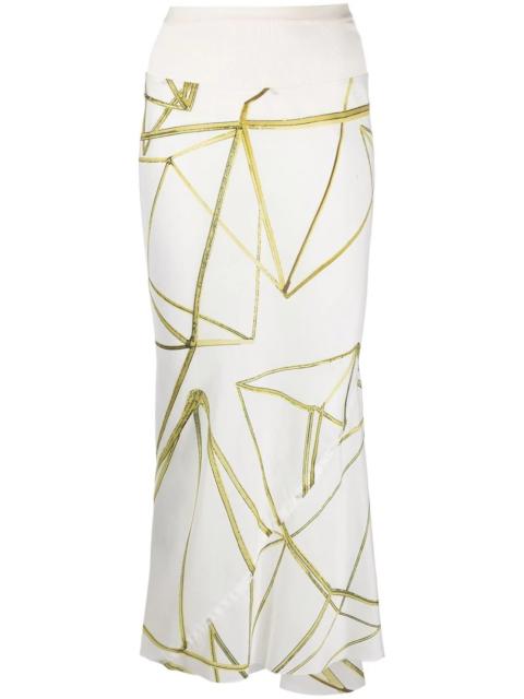 Rick Owens Bias midi skirt