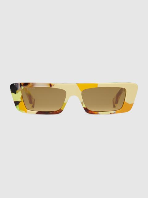 GUCCI Rectangular-frame sunglasses