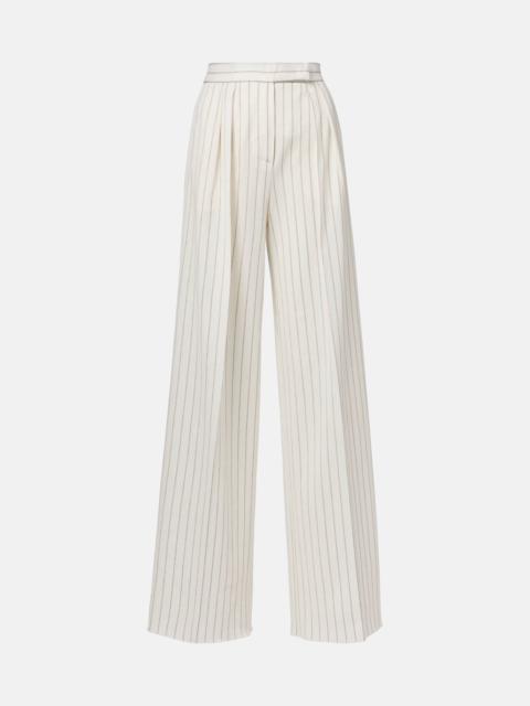 Max Mara Clarion cotton and linen straight pants