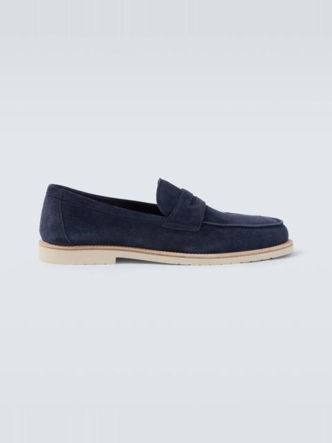 Brunello Cucinelli Suede penny loafers