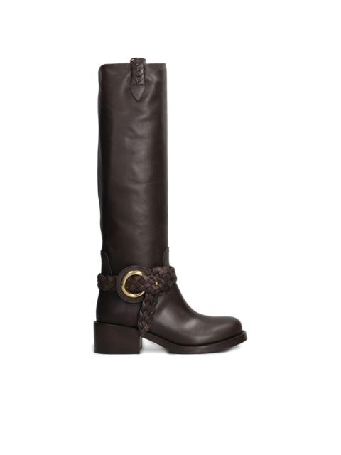Zimmermann Helix braided buckle boots