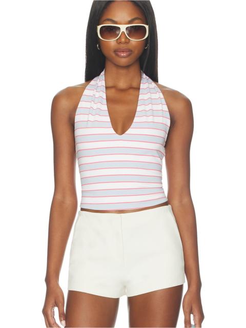 GOOD AMERICAN Super Stretch Halter Tank Top