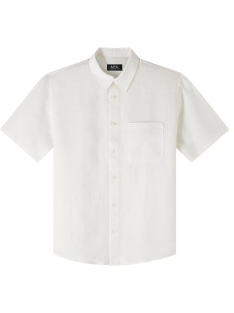 A.P.C. Bellini Logo short-sleeve shirt
