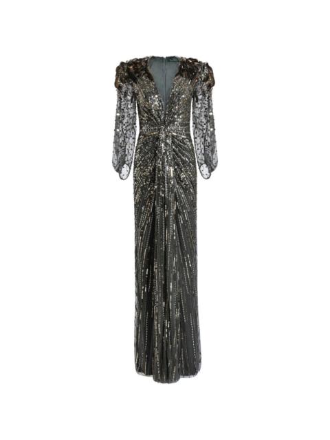 JENNY PACKHAM Xenia sequin-embellished maxi dress