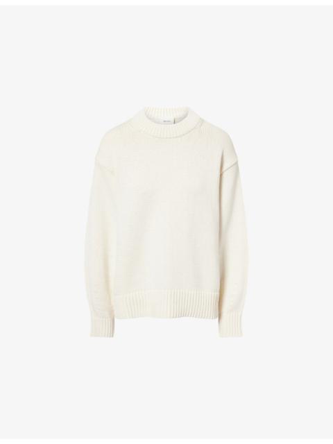Reformation Cove Crew-Neck Cotton Knit-Jumper