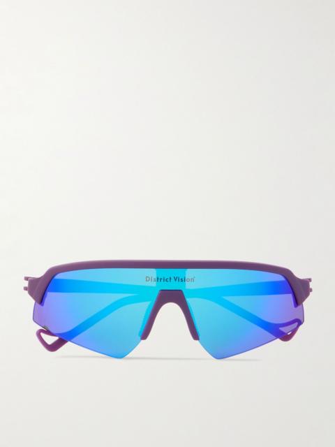 District Vision Choji Turbo Blade D-Frame TR90 Sunglasses Blue