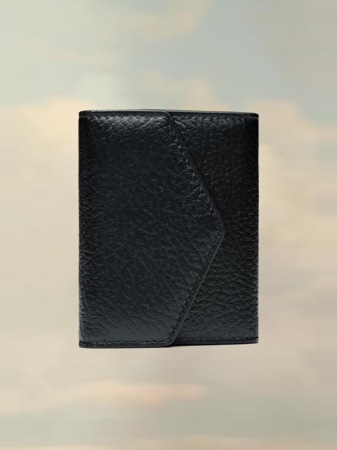 Accordion fold leather wallet