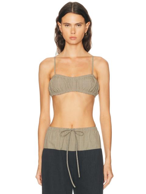 MATTHEW BRUCH Bubble Bandeau Crop Top