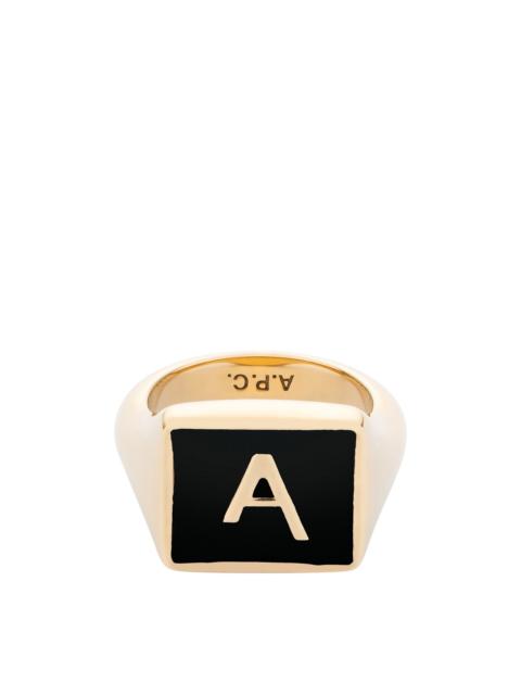 A.P.C. Logo A signet ring