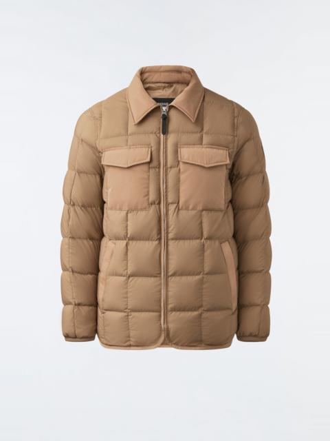 MACKAGE OSMOND Matte light down overshirt for men