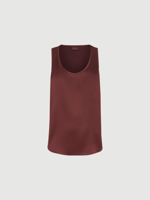 Brunello Cucinelli Stretch silk satin top
